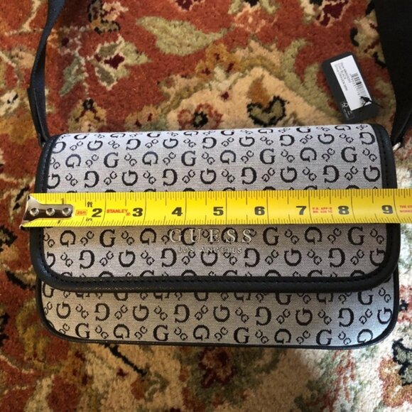 NWT GUESS Long Strap/Crossbody Handbag Logo Print Small/Medium Size - Picture 13 of 15